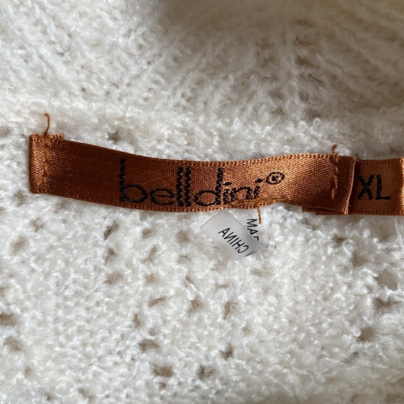 Belldini Ecru/Black Sweater XL NWT - Picture 4 of 8